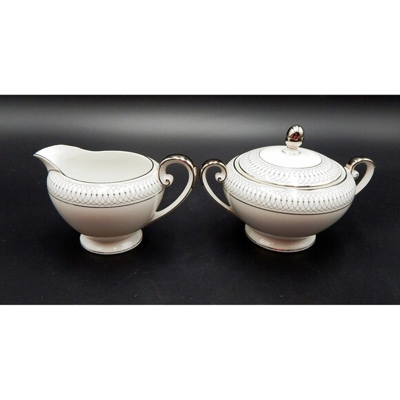 Tirschenreuth The Elgin Sugar & Creamer Bavaria Germany Silver 2270 Pasco - Picture 3 of 16